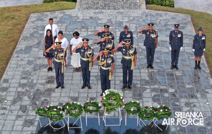 SLAF FALLEN WAR HEROES HONOURED AT THE WAR HEROES MONUMENT SLAF TRADE TRAINING SCHOOL, EKALA